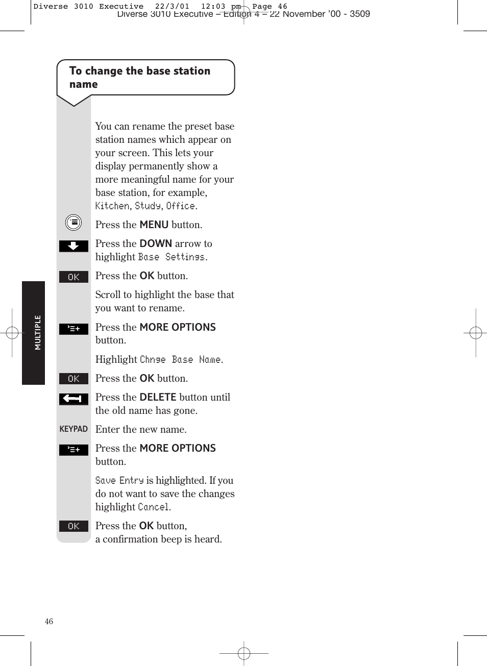 BT 3010 Executive User Manual | Page 50 / 62