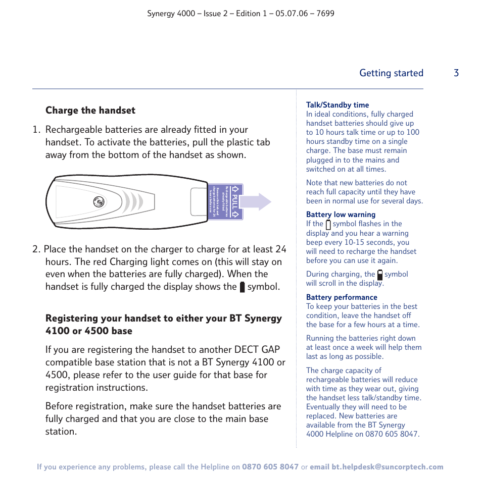 Pu l l | BT SYNERGY 4000 User Manual | Page 3 / 12