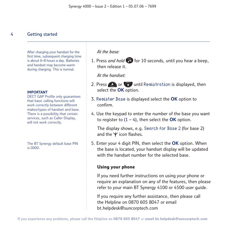 BT SYNERGY 4000 User Manual | Page 4 / 12