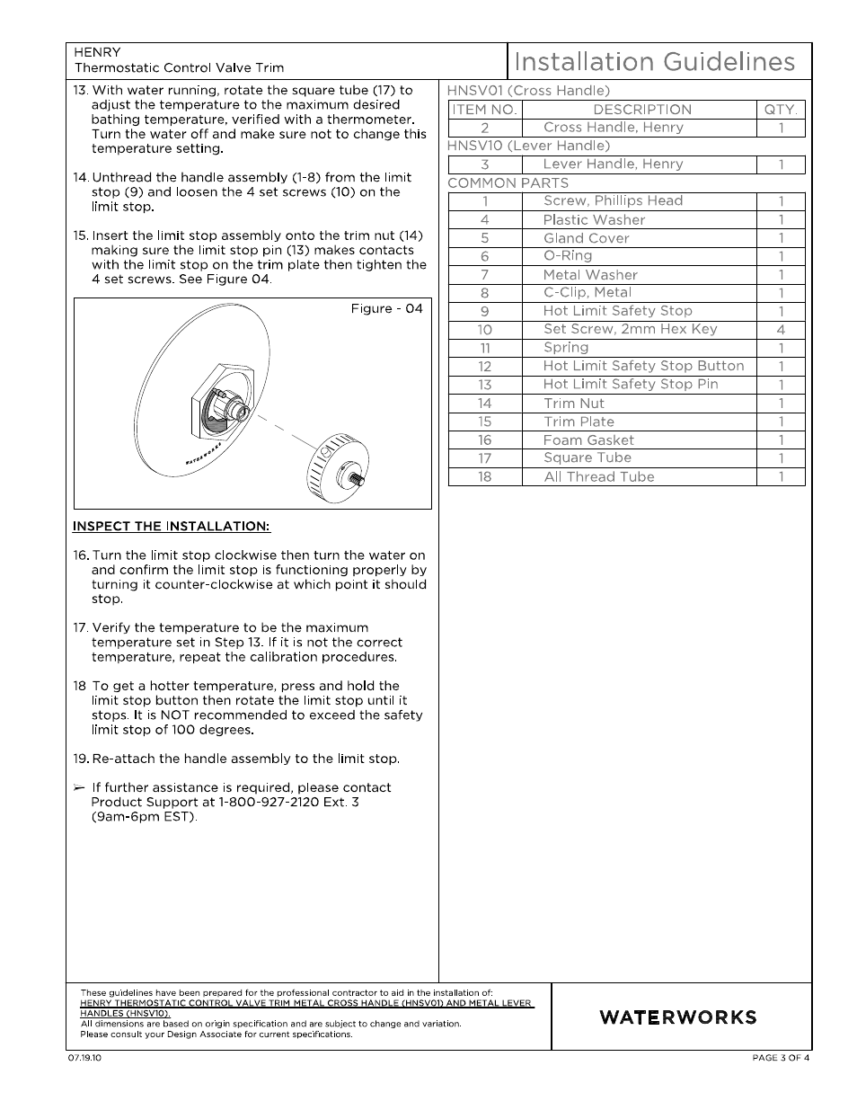 Hnsv01_10_ig 3.pdf | Waterworks Henry Thermostatic Control Valve Trim User Manual | Page 3 / 11