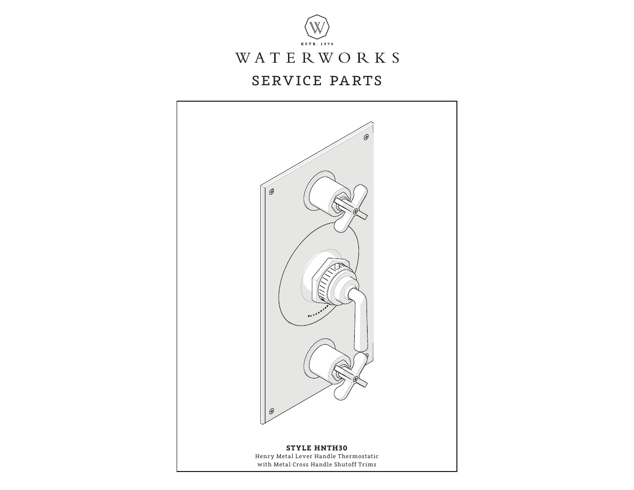 Sphn07_rev01_web, Serv ice pa rts | Waterworks Henry Thermostatic with Shutoff Trim User Manual | Page 4 / 10
