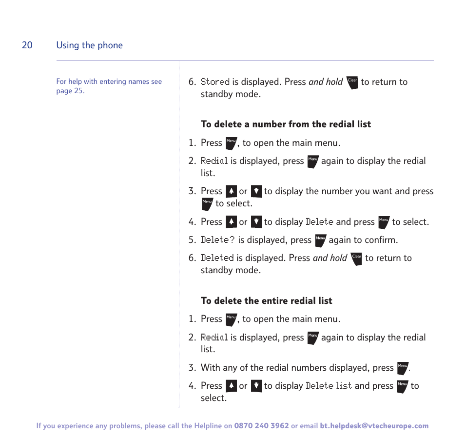 BT 3200 User Manual | Page 20 / 56