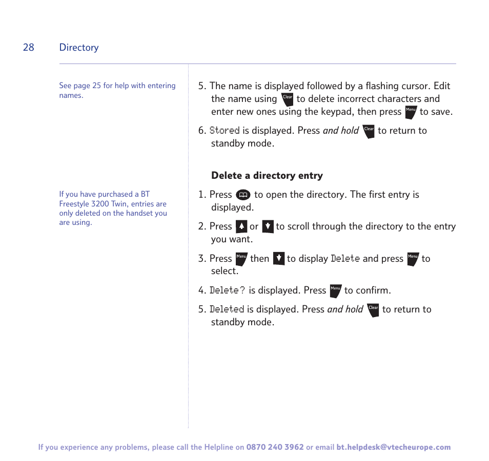 BT 3200 User Manual | Page 28 / 56