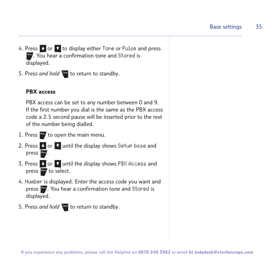 BT 3200 User Manual | Page 35 / 56