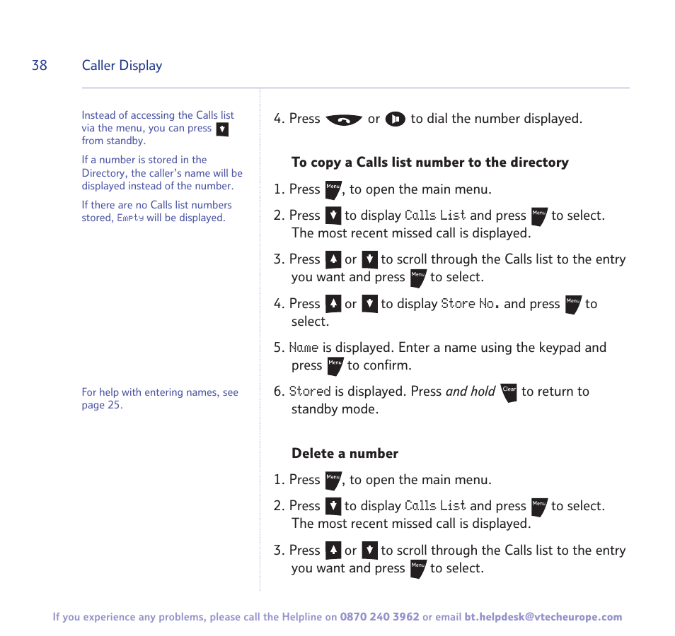 BT 3200 User Manual | Page 38 / 56