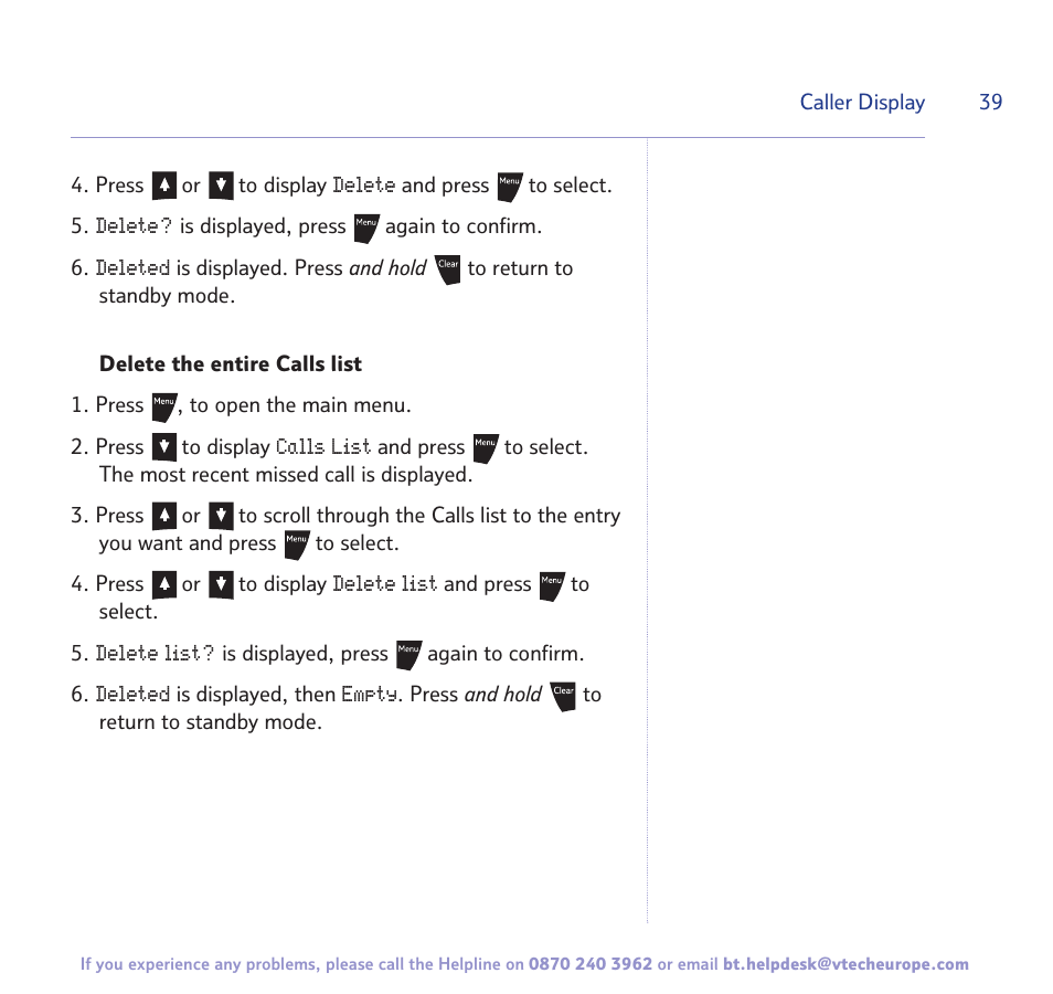 BT 3200 User Manual | Page 39 / 56