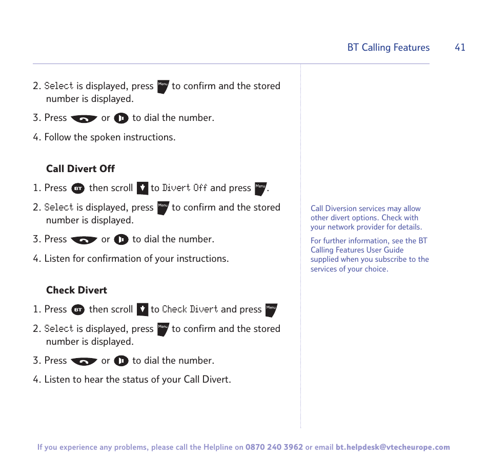 BT 3200 User Manual | Page 41 / 56
