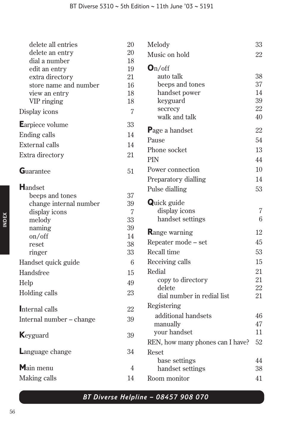 BT 5310 User Manual | Page 58 / 60