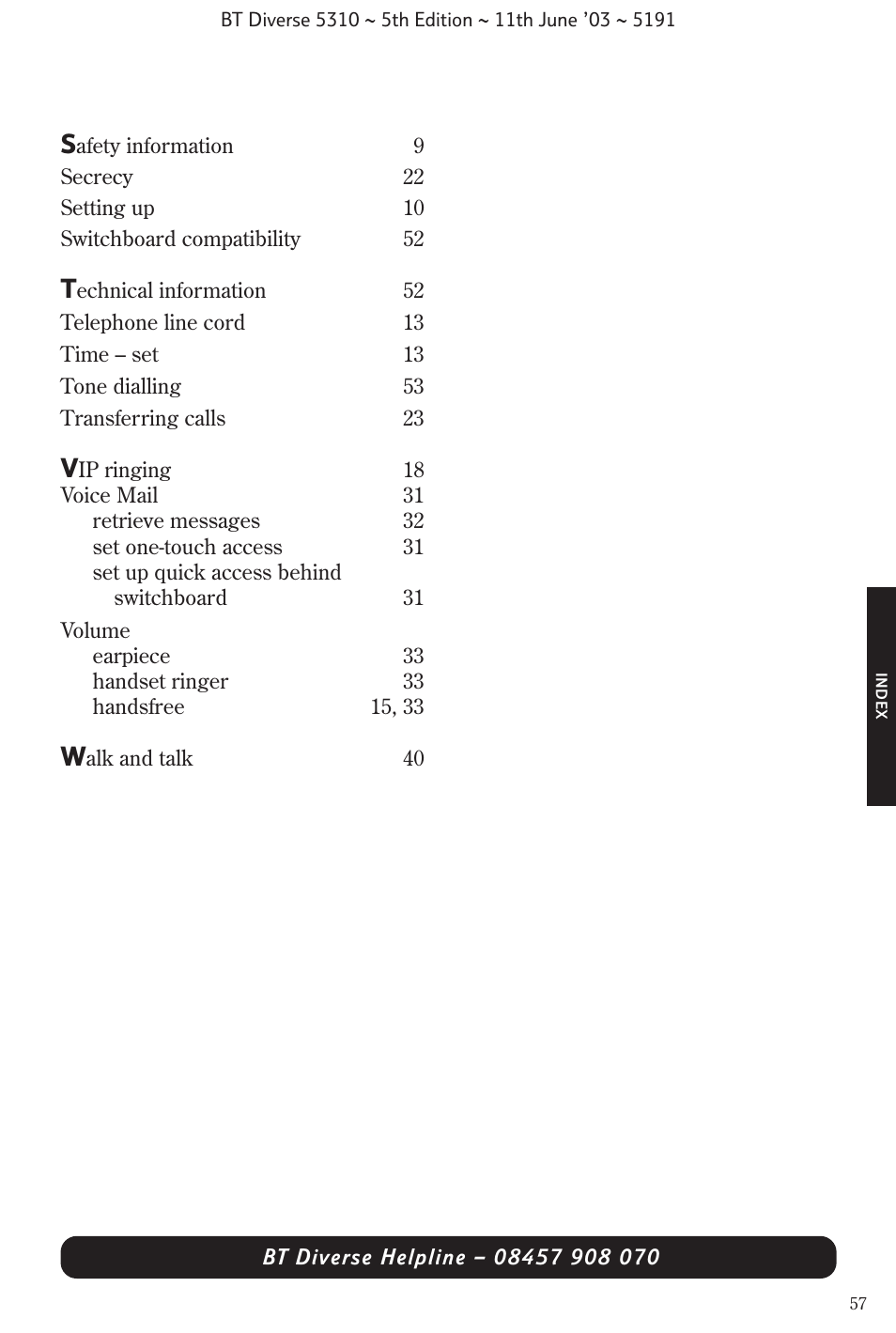 BT 5310 User Manual | Page 59 / 60