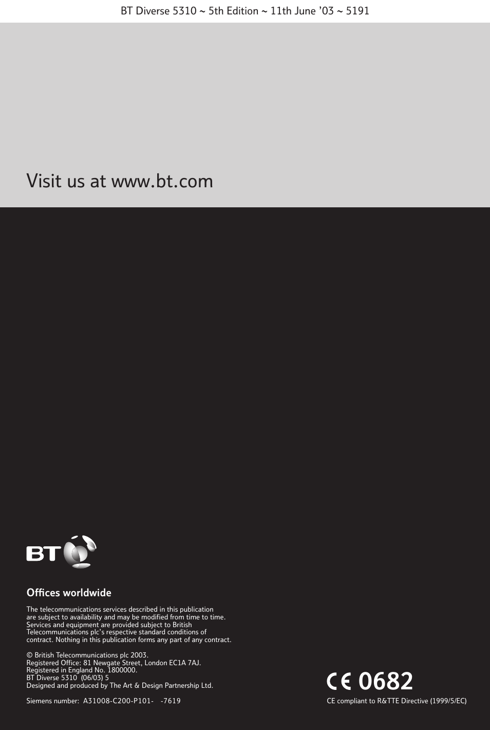 BT 5310 User Manual | Page 60 / 60