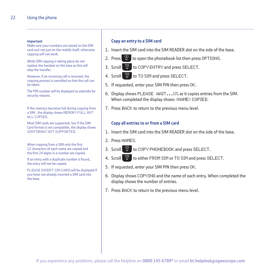 BT 5500 User Manual | Page 22 / 68