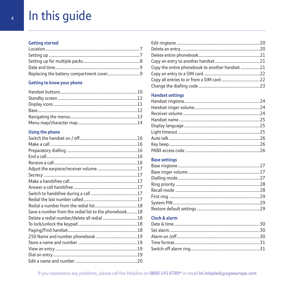 BT 5500 User Manual | Page 4 / 68