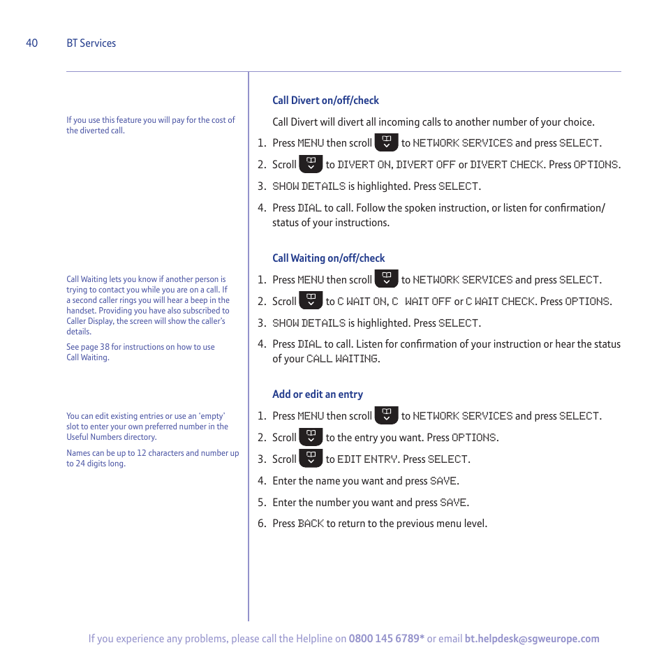 BT 5500 User Manual | Page 40 / 68