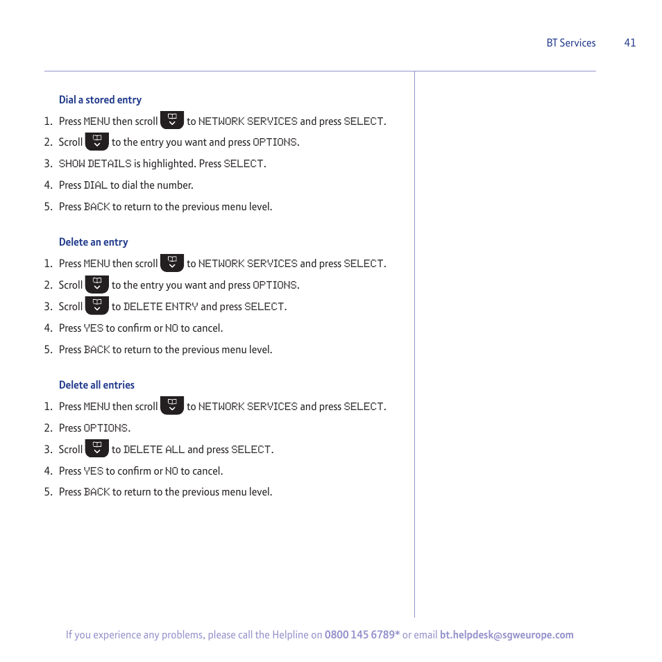 BT 5500 User Manual | Page 41 / 68