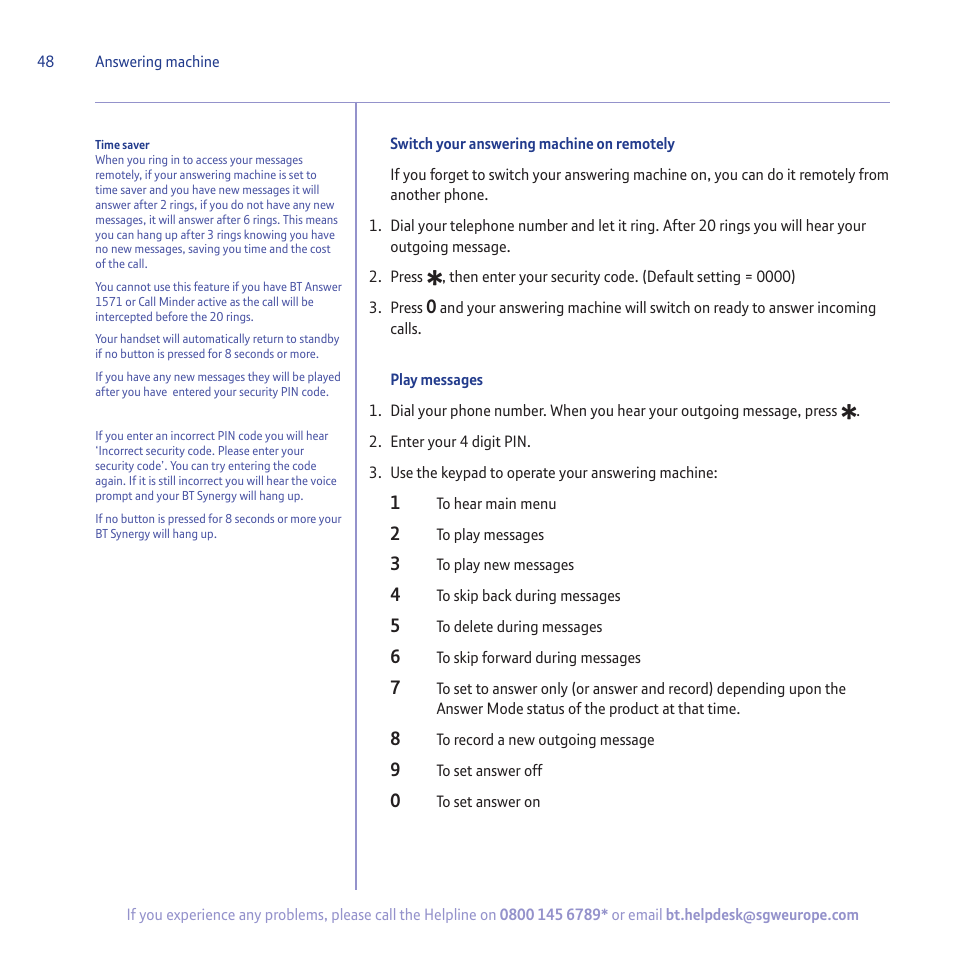 BT 5500 User Manual | Page 48 / 68