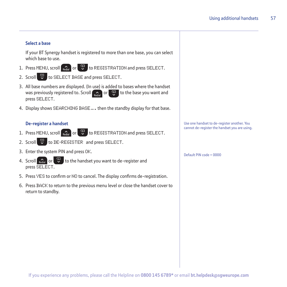 BT 5500 User Manual | Page 57 / 68