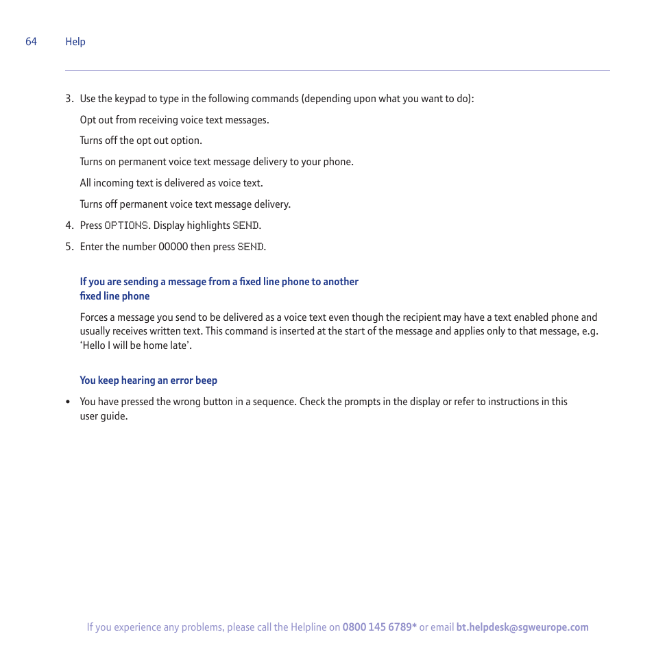 BT 5500 User Manual | Page 64 / 68