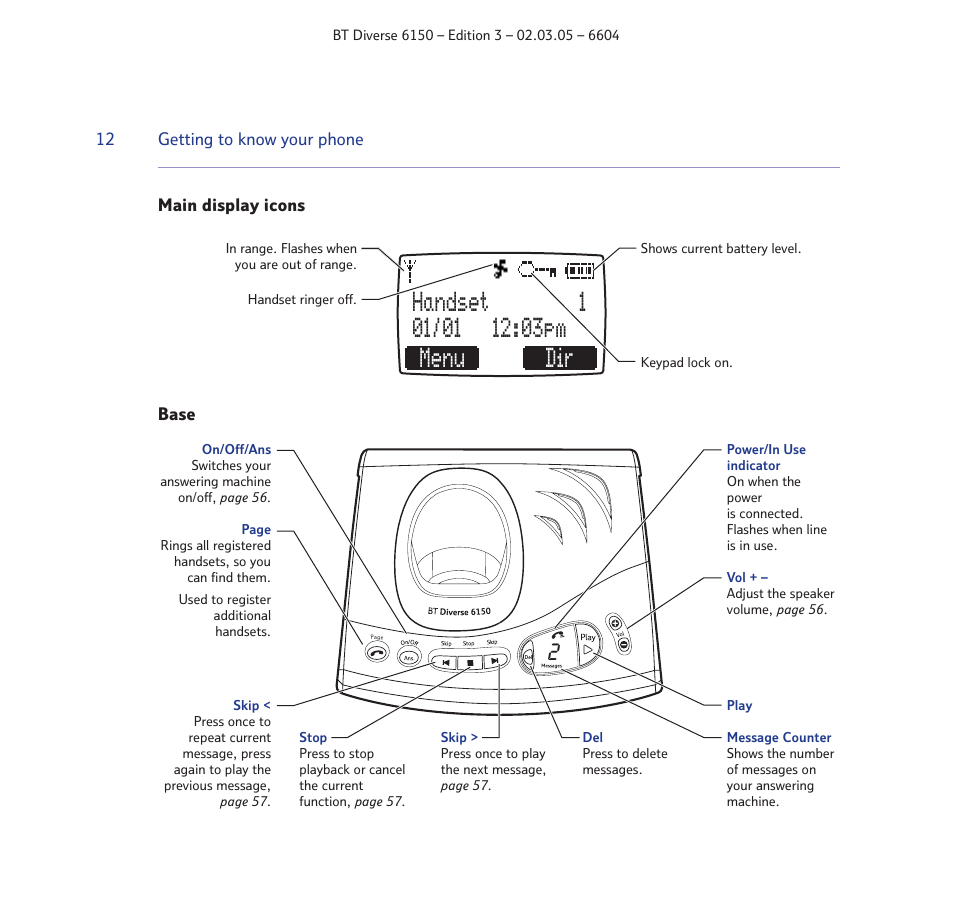 BT Diverse 6150 User Manual | Page 12 / 88