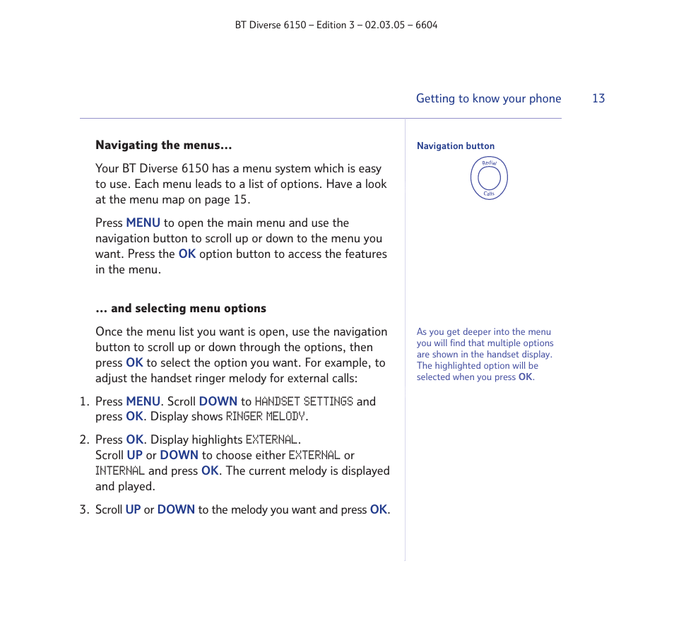BT Diverse 6150 User Manual | Page 13 / 88