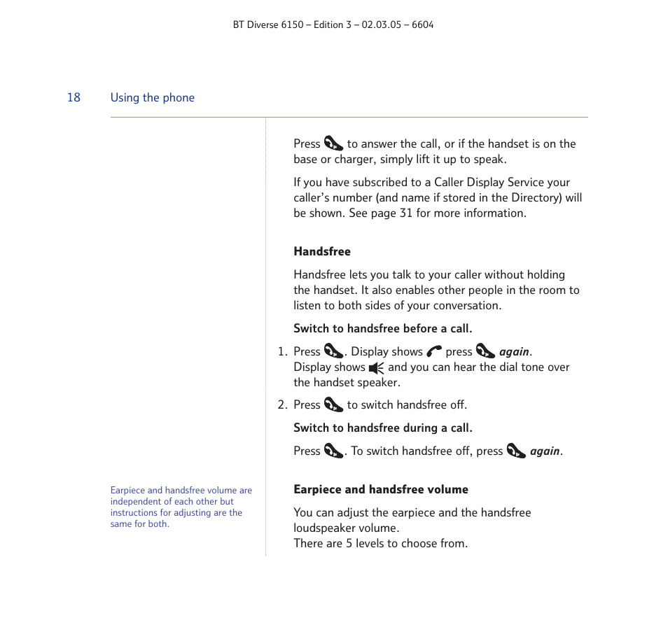 BT Diverse 6150 User Manual | Page 18 / 88