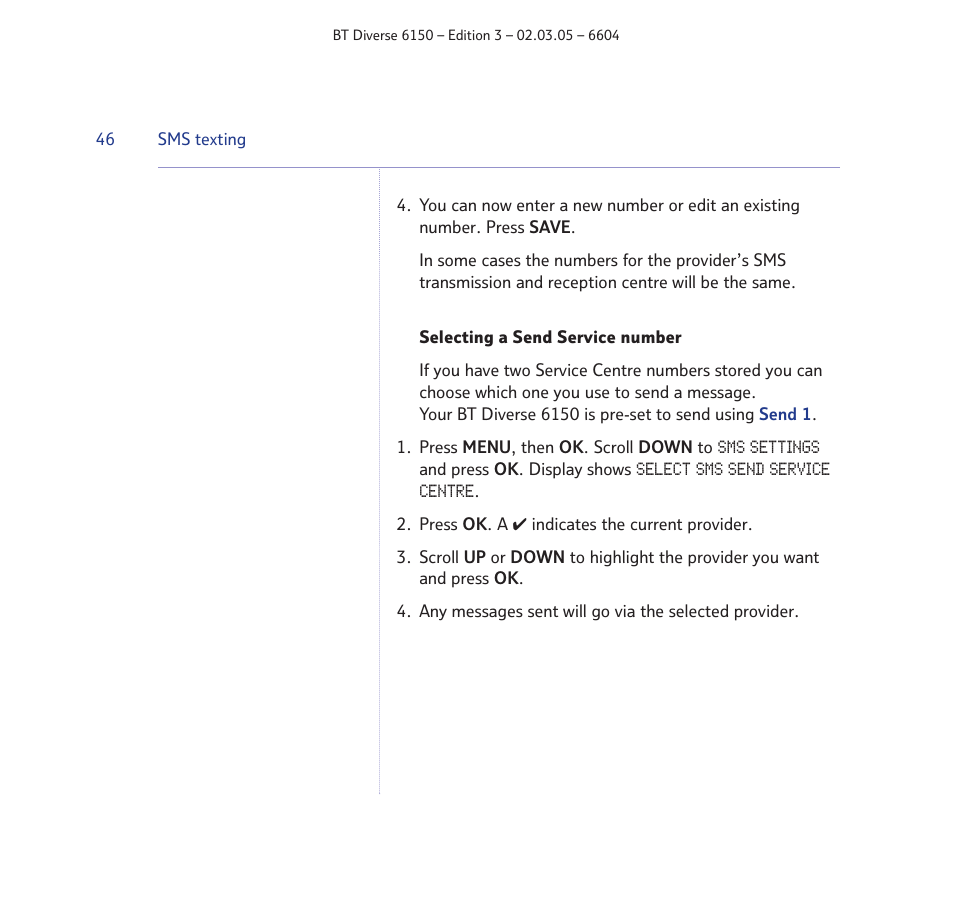 BT Diverse 6150 User Manual | Page 46 / 88