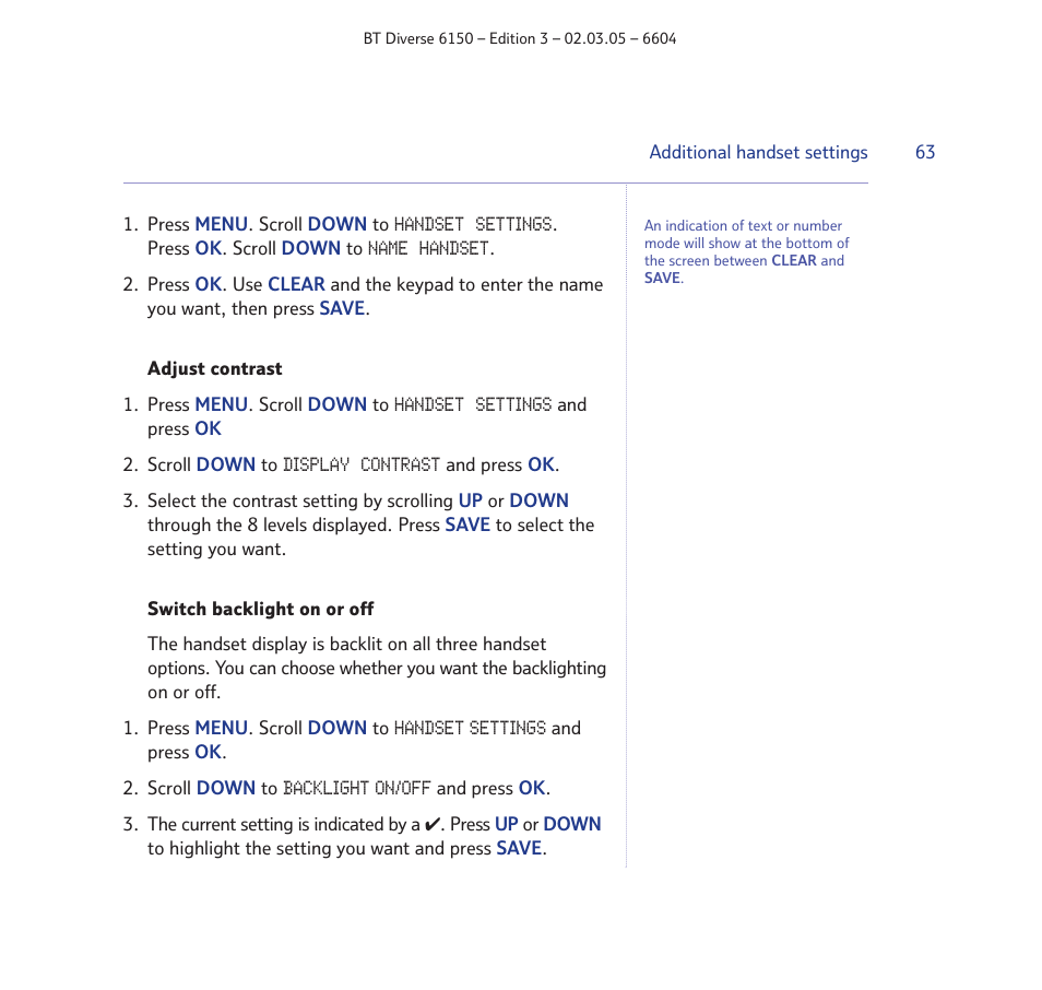 BT Diverse 6150 User Manual | Page 63 / 88