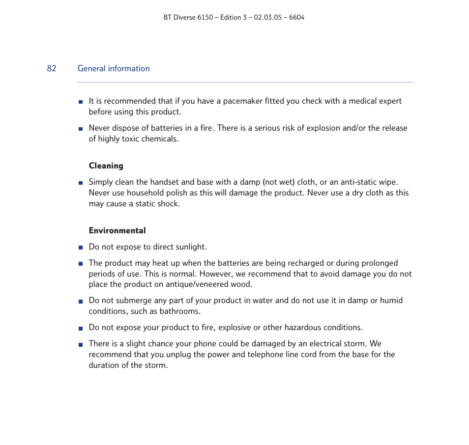 BT Diverse 6150 User Manual | Page 82 / 88
