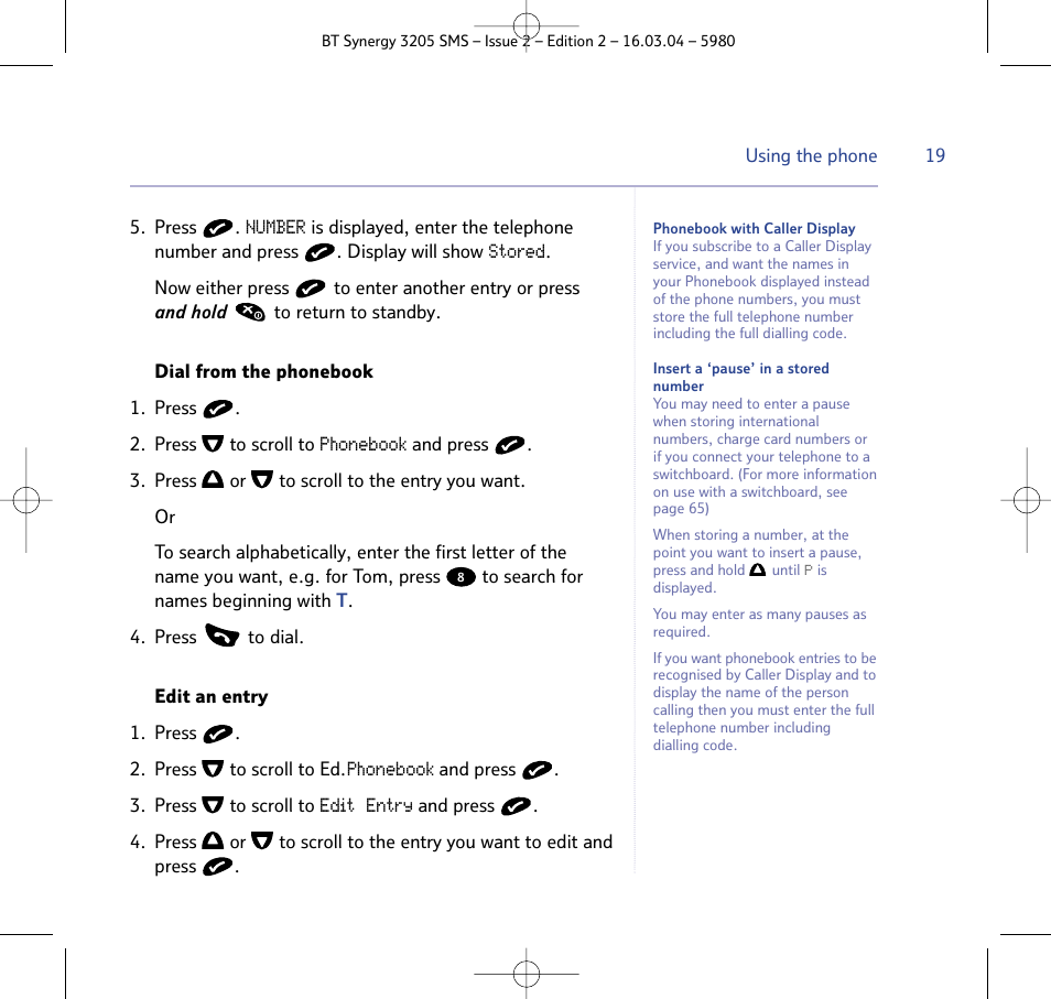 BT 3205 User Manual | Page 19 / 68