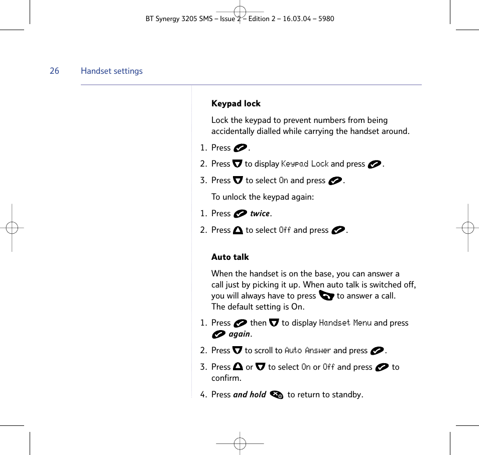 BT 3205 User Manual | Page 26 / 68