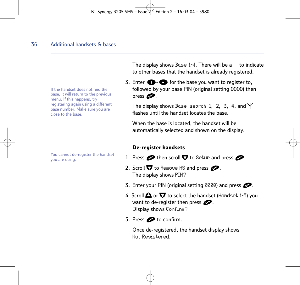 BT 3205 User Manual | Page 36 / 68