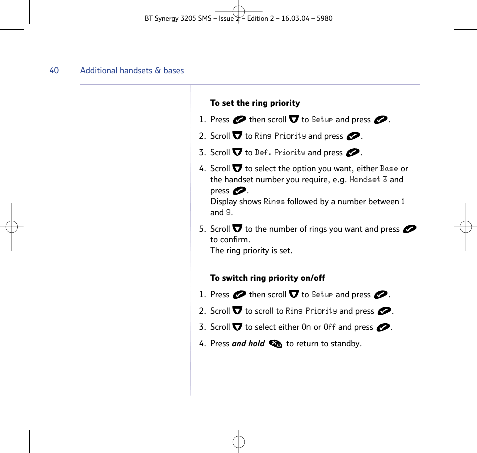 BT 3205 User Manual | Page 40 / 68
