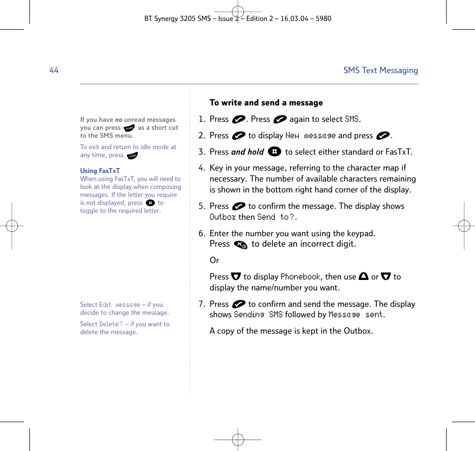 BT 3205 User Manual | Page 44 / 68
