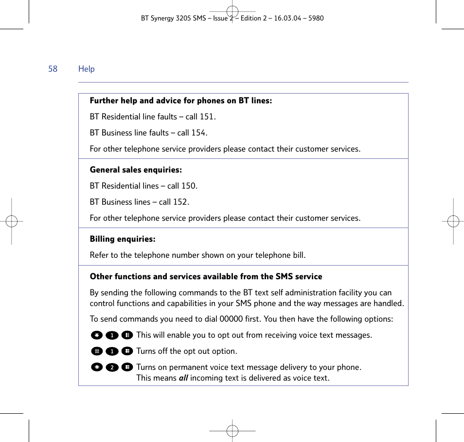 BT 3205 User Manual | Page 58 / 68