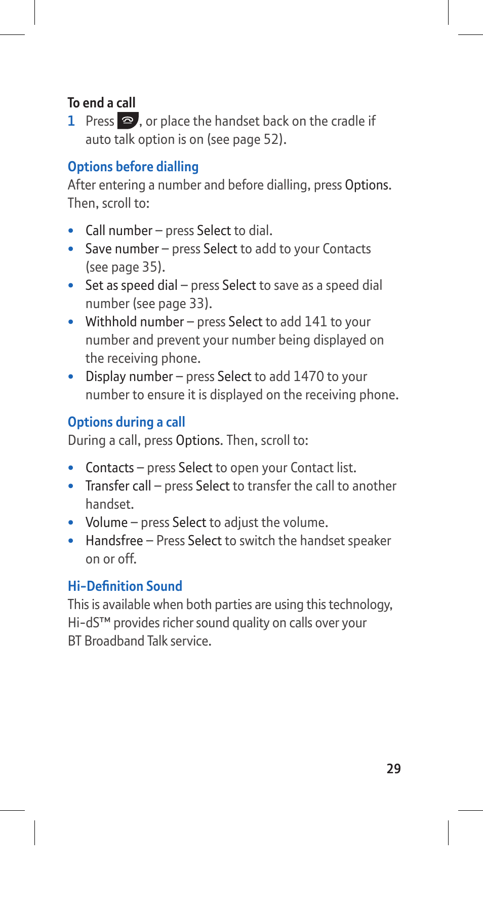 BT Hub Phone 2.1 User Manual | Page 33 / 80