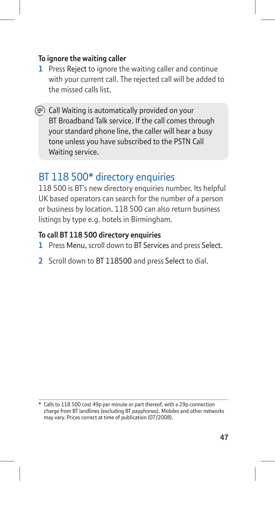 BT Hub Phone 2.1 User Manual | Page 51 / 80