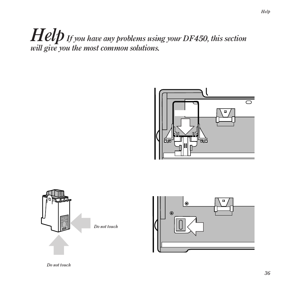 Help | BT DF450 User Manual | Page 39 / 56