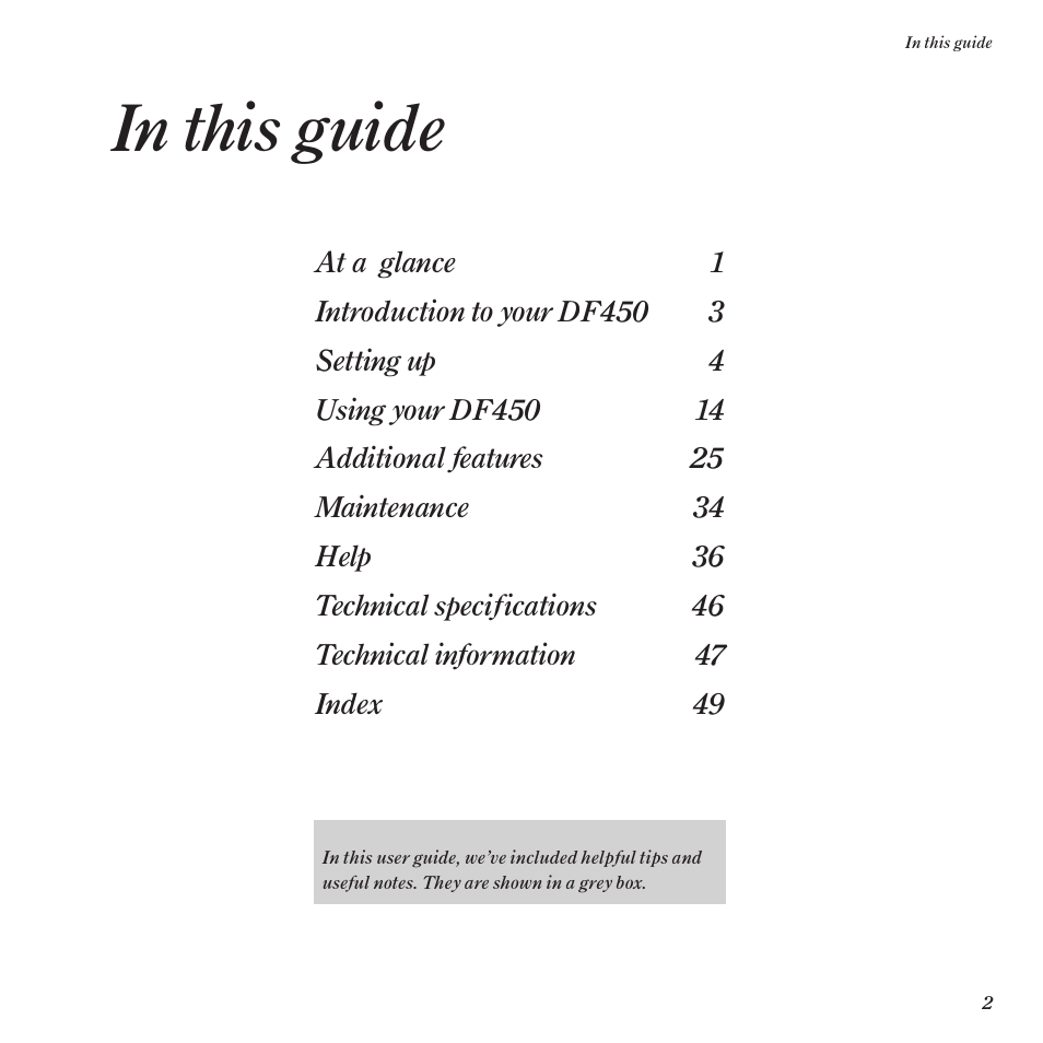 BT DF450 User Manual | Page 5 / 56