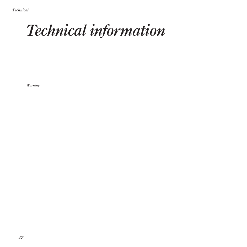 Technical information | BT DF450 User Manual | Page 50 / 56