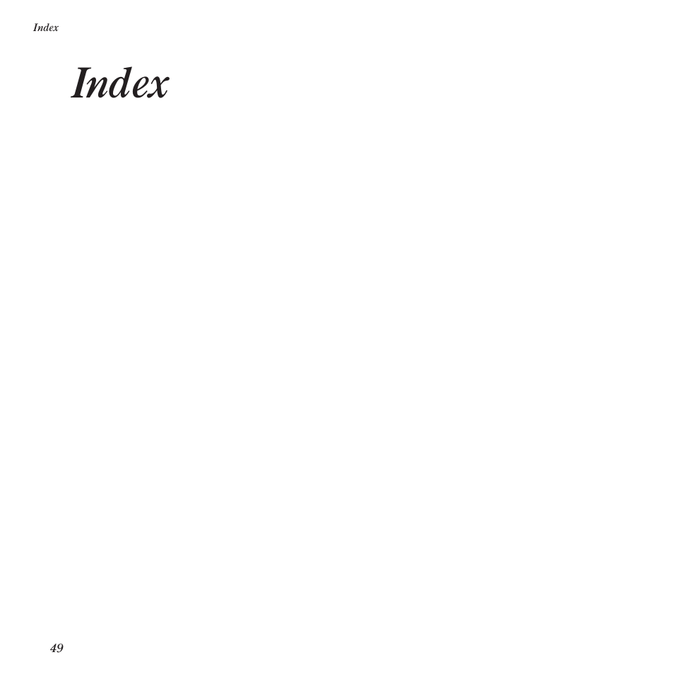 Index | BT DF450 User Manual | Page 52 / 56