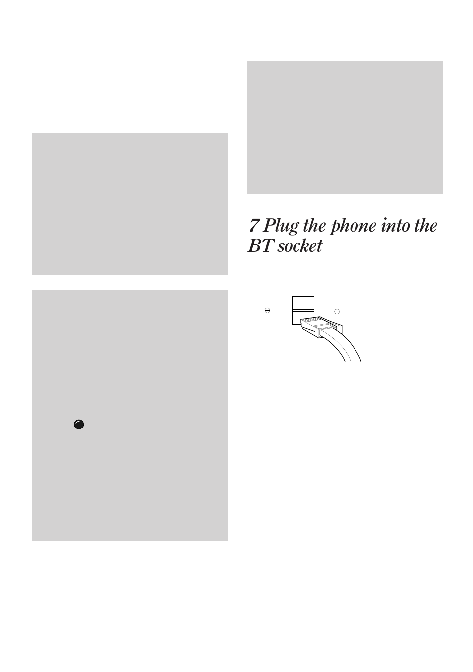 7 plug the phone into the bt socket | BT Freestyle 130 User Manual | Page 10 / 38