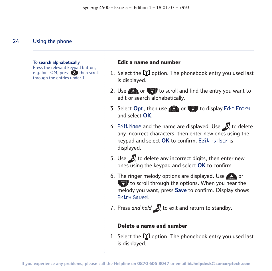 BT SYNERGY 4500 User Manual | Page 24 / 100