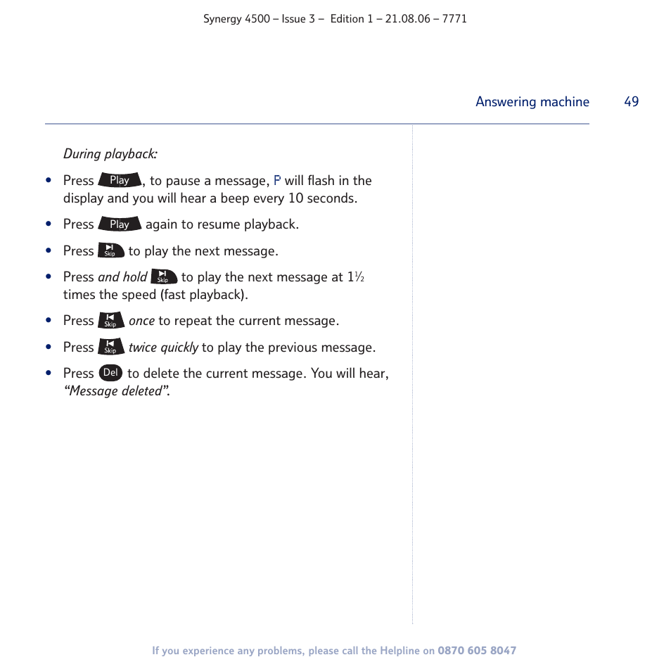 BT SYNERGY 4500 User Manual | Page 49 / 100