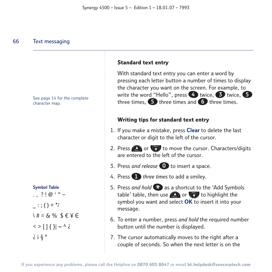BT SYNERGY 4500 User Manual | Page 66 / 100