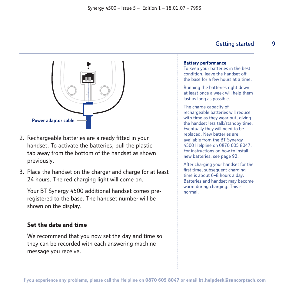 BT SYNERGY 4500 User Manual | Page 9 / 100