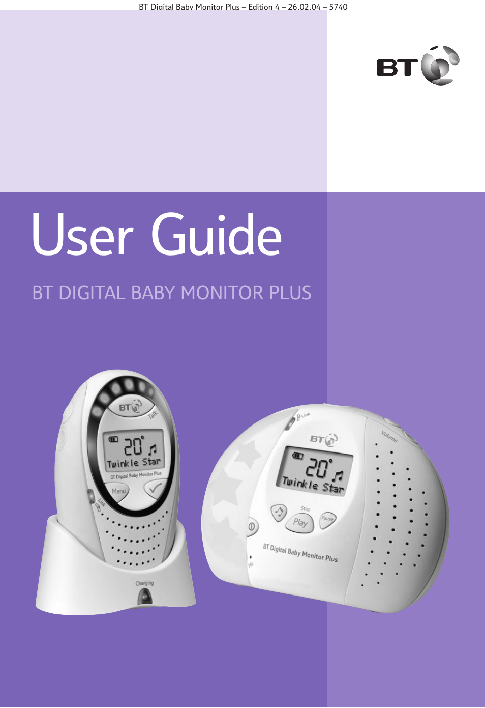 BT Digital Baby Monitor Plus User Manual | 16 pages