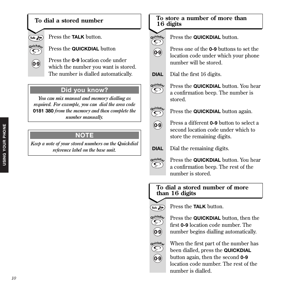Did you know | BT 1050 User Manual | Page 14 / 43