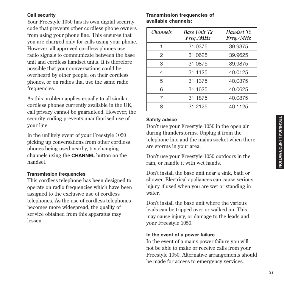 BT 1050 User Manual | Page 35 / 43