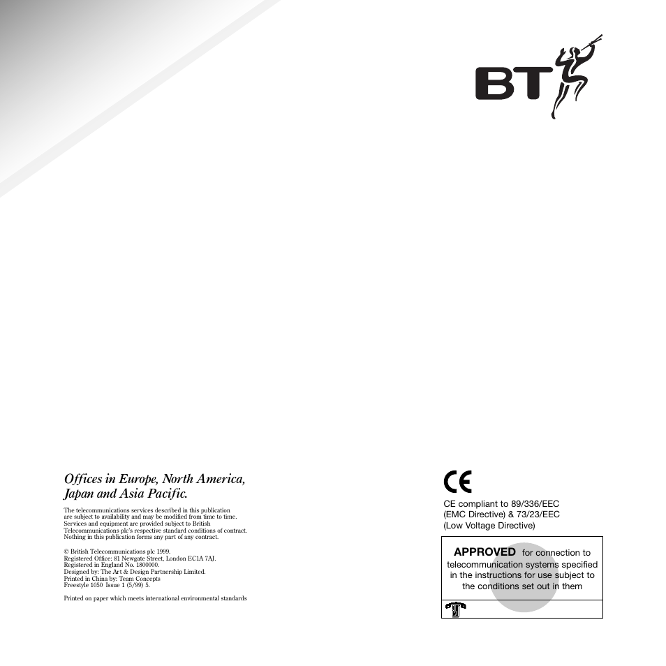 Approved | BT 1050 User Manual | Page 43 / 43