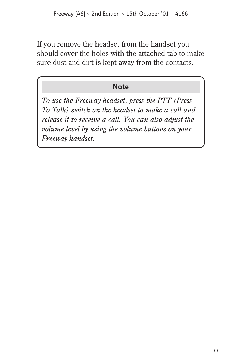 BT A6 User Manual | Page 11 / 22