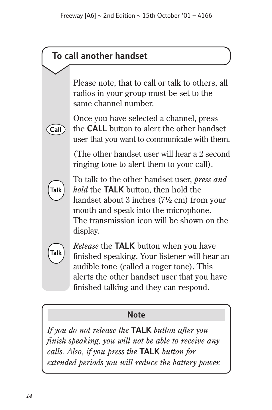 BT A6 User Manual | Page 14 / 22